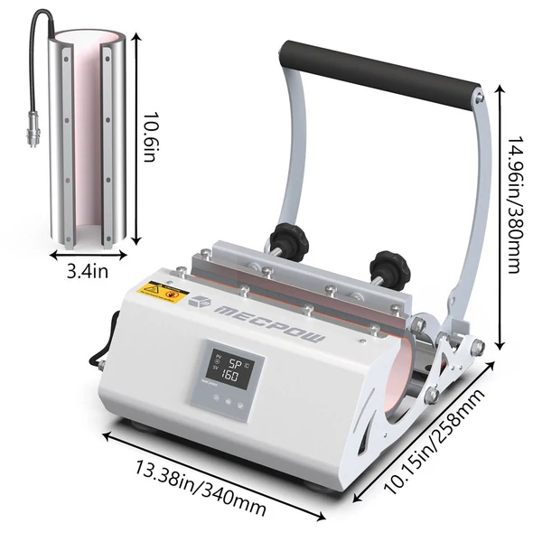 Mecpow MP-30 30 uncia hőprésgép bögrékhez és tumblerekhez