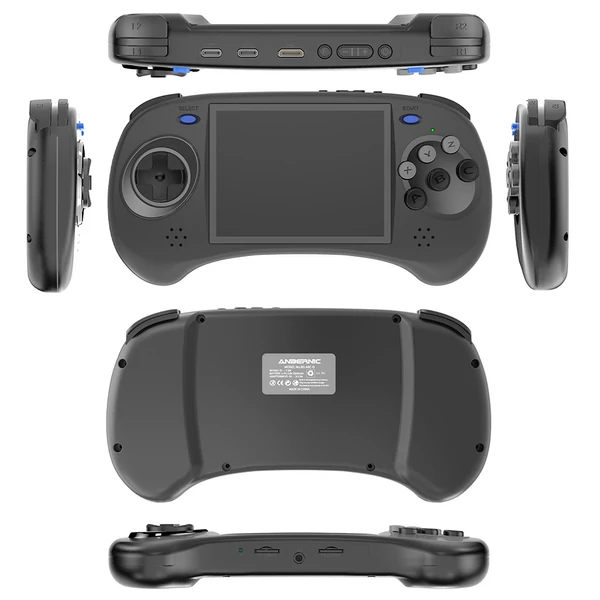 ANBERNIC RG ARC-D retro játékkonzol, 8000+ előtelepített játék, 256GB kártya, Android 11 & Linux, 4" érintőkijelző, WiFi, HDMI - fekete