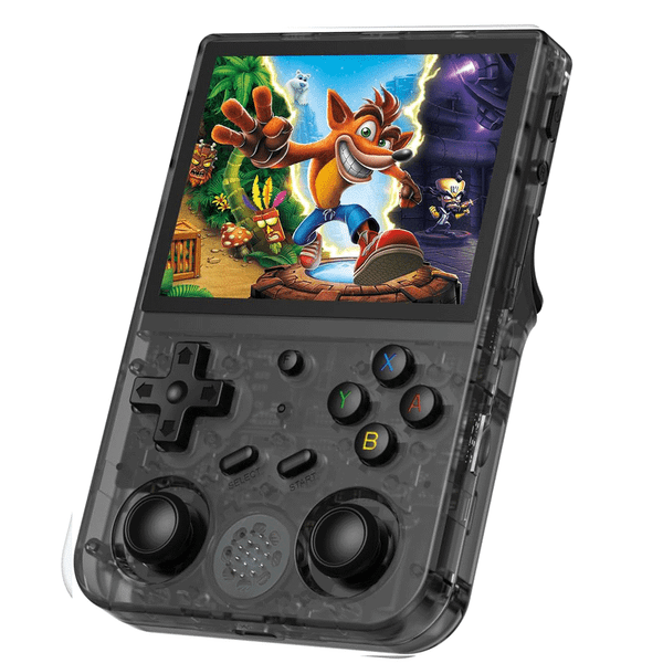 ANBERNIC RG353V kézikonzol, 32GB Android + 16GB Linux, HDMI kimenet, Moonlight streamelés - Fekete átlátszó