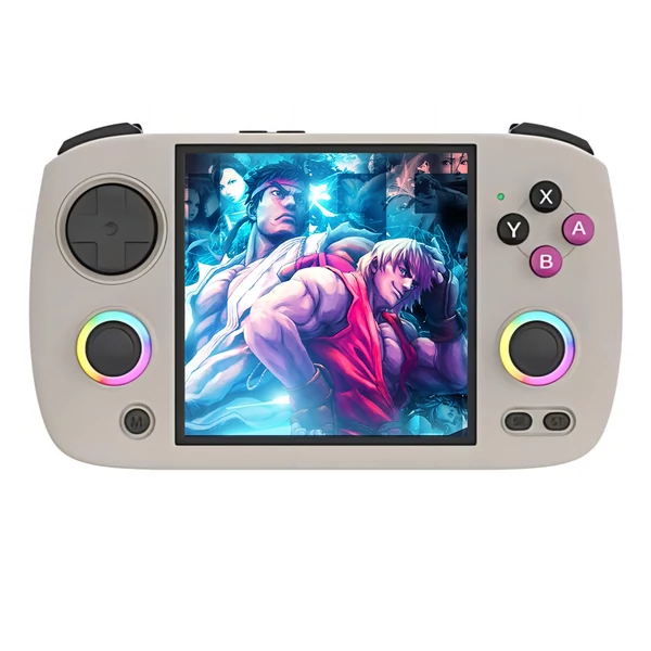 ANBERNIC RG CubeXX retro játékkonzol, 32GB+256GB, 11000+ játék, 3.95” IPS kijelző, WiFi, Bluetooth, 6.5h játékidő - szürke