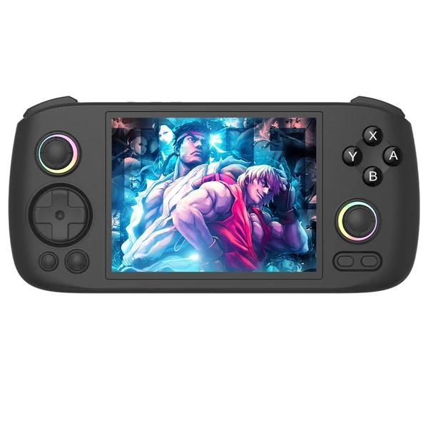 ANBERNIC RG406H játékkonzol – Android 13, 4" IPS kijelző, 8 magos Unisoc T820, 8GB RAM, 128GB tárhely - fekete