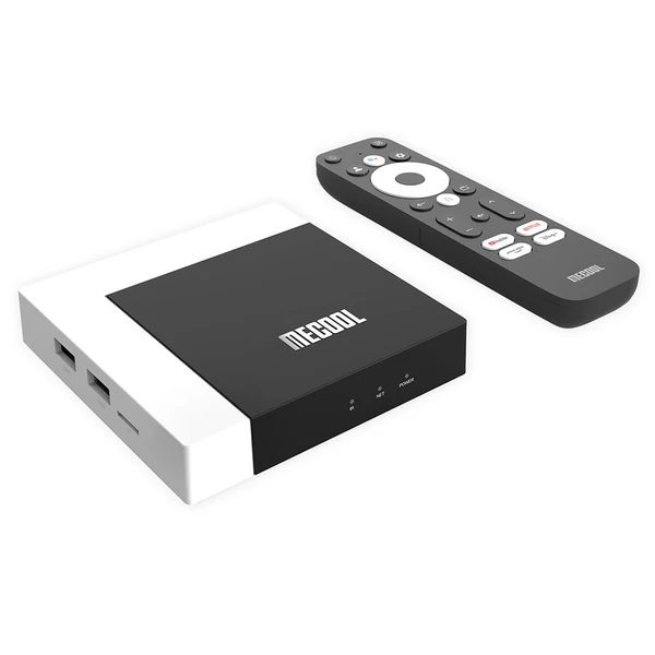 MECOOL KM7 Plus Android 11 TV Box, Amlogic S905Y4, 4K HDR, 2GB RAM, 16GB tárhely, 5G WiFi, Bluetooth 5.0