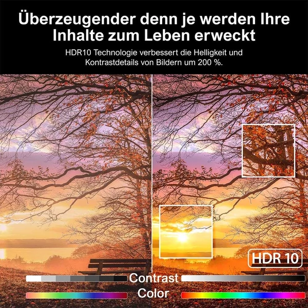 Ultimea Apollo P50 projektor, 800 ANSI fényerő, natív Full HD 1080P, Dolby Audio, automata fókusz és képkorrekció, WiFi 6, Bluetooth 5.3