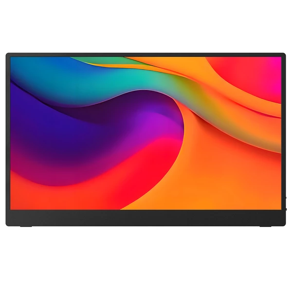 AOSIMAN S156FPC hordozható monitor, 15.6" Full HD kijelző, dupla hangszóró, kompatibilis PS, Xbox, Switch, laptop, telefon