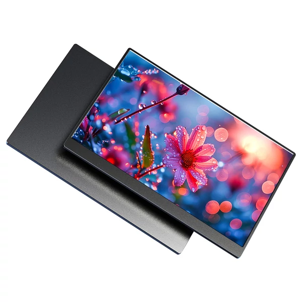 AOSIMAN P156QCC 15.6" hordozható monitor, 2560x1600, 100% sRGB, könnyű és vékony, utazáshoz ideális, Type-C, HDMI, sztereó hangszóró