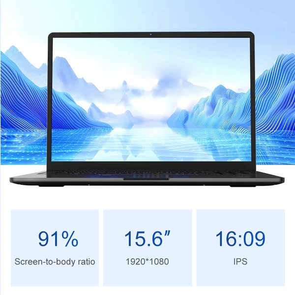 Ninkear A15 Air laptop, 15.6" FHD, AMD Ryzen 5 3500U, 16GB RAM, 512GB SSD, WiFi5, Type-C, HDMI, ujjlenyomat-olvasó