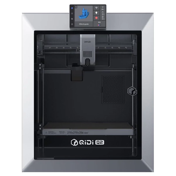 QIDI TECH Q2 3D nyomtató – nagy pontosság, 370°C fúvóka, AI kamera, 270×270×256 mm térfogat, PLA/ABS/PETG/TPU és haladó anyagokhoz