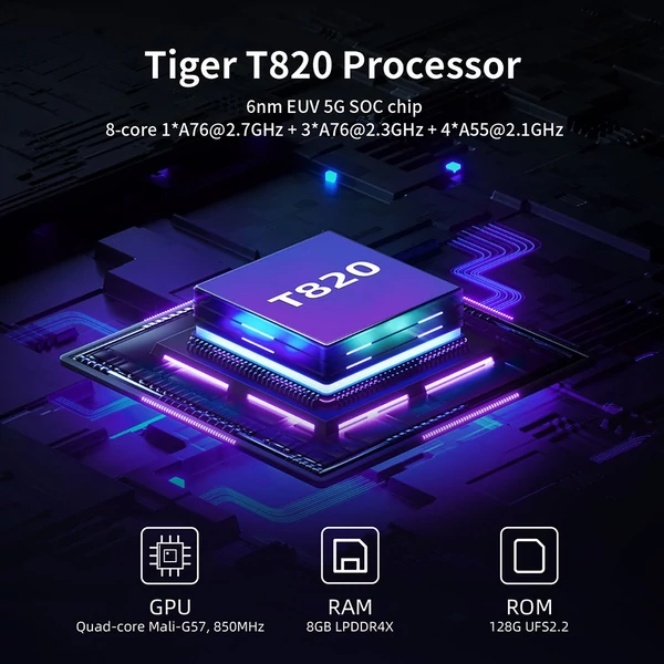 ANBERNIC RG476H retro AI játékkonzol, 4.7" 120Hz kijelző, Android 13, 8GB RAM 128GB tárhely, többplatformos emuláció -  Fekete