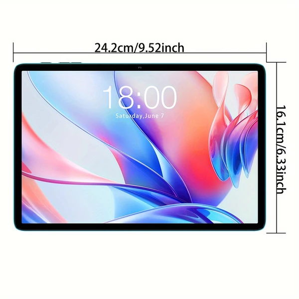 Teclast P30 10.1" tablet, Android 14, 12GB RAM, 128GB tárhely, HD IPS kijelző, WiFi 6, sztereó hangszóró, kamera, Type-C, Bluetooth