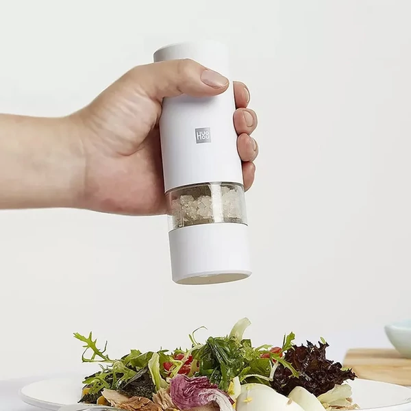 Xiaomi Huohou Elektromos Só- és Borsőrlő (Töltős), Kerámia őrlőbetét - Fekete