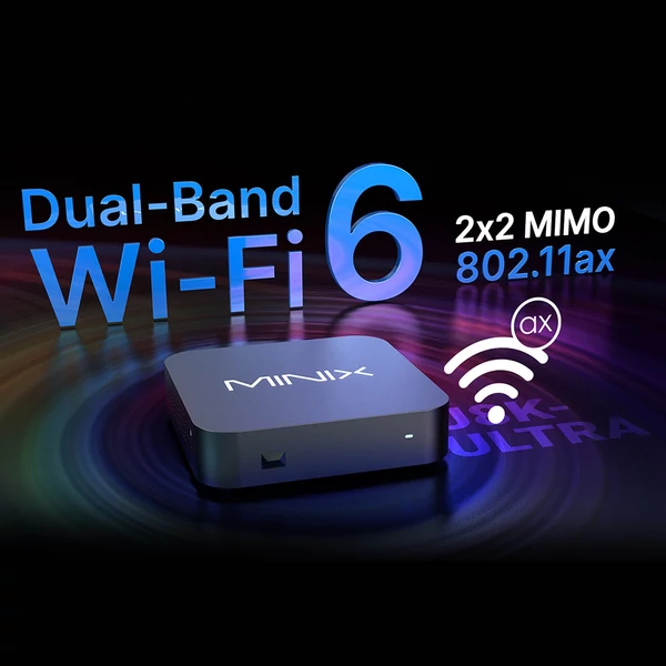 MINIX U8K-Ultra 8K Android médialejátszó 8GB RAM, 128GB tároló, Android 11, WiFi 6, Bluetooth 5.2, AI képjavító, Dolby Vision