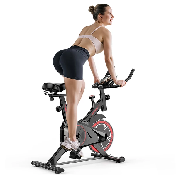 Formill QK101 szobabicikli – halk szíjhajtás, állítható ellenállás, LCD kijelző, max. 120 kg, családi fitneszhez