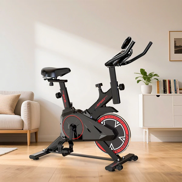 Formill QK101 szobabicikli – halk szíjhajtás, állítható ellenállás, LCD kijelző, max. 120 kg, családi fitneszhez