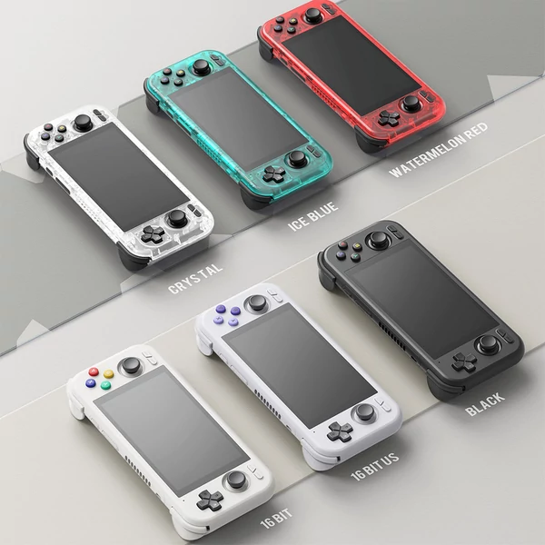 Retroid Pocket 4 Pro játékkonzol, 4.7" érintőkijelző, 8GB RAM, 128GB tárhely, Android 13, WiFi 6, Bluetooth 5.2, Moonlight streaming - Piros