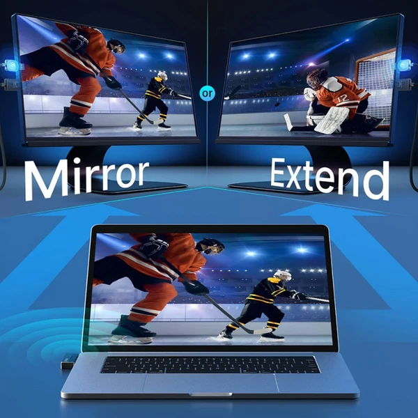 MINIX C1 Plus vezeték nélküli USB-C–HDMI adapter, 50m hatótáv, Plug & Play