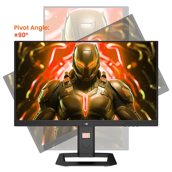 TITAN ARMY P2510S PLUS 24.5" gamer monitor, 2K QHD 240Hz IPS, HDR500, állítható állvány, Adaptive-Sync, szemkímélő mód