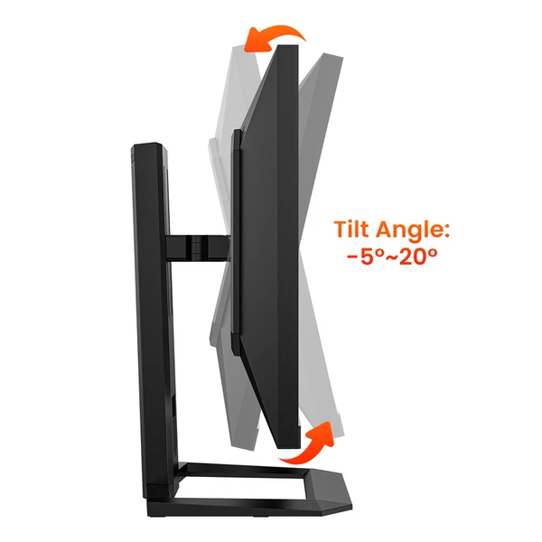 TITAN ARMY P2510S PLUS 24.5" gamer monitor, 2K QHD 240Hz IPS, HDR500, állítható állvány, Adaptive-Sync, szemkímélő mód