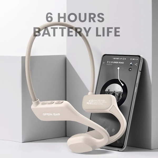 Coowoo OPEN EAR Bone-X1 csontvezetéses Bluetooth 5.2 fülhallgató, 7 órás üzemidő, sporthoz