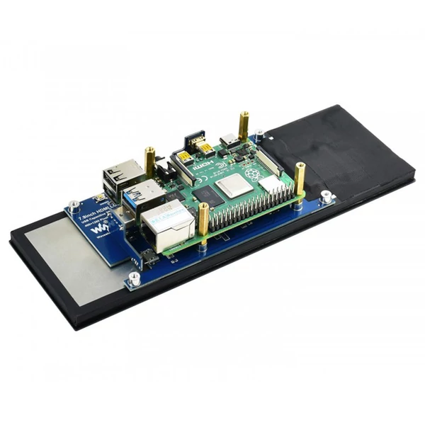 Waveshare 7.9" IPS érintőkijelző Raspberry Pi 4B/3B+/3A+/Zero 2W/CM4, 400x1280, HDMI, edzett üveg