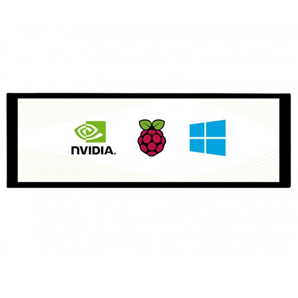 Waveshare 7.9" IPS érintőkijelző Raspberry Pi 4B/3B+/3A+/Zero 2W/CM4, 400x1280, HDMI, edzett üveg