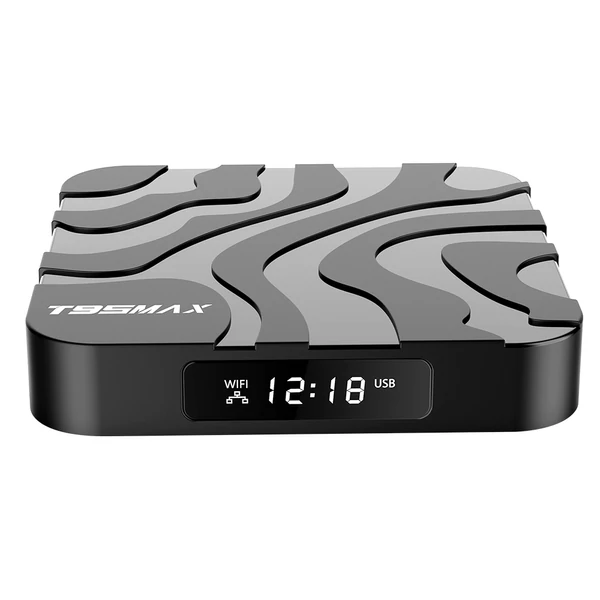 T95 MAX TV Box Android 12, Allwinner H618, 4GB RAM, 64GB tárhely, 2.4G+5G WiFi, Bluetooth 5.0 médialejátszó