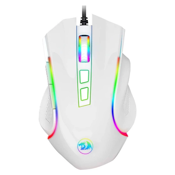 Redragon M602AW-RGB Griffin gamer egér – RGB háttérvilágítás, ergonomikus kialakítás, 7 programozható gomb, 7200 DPI
