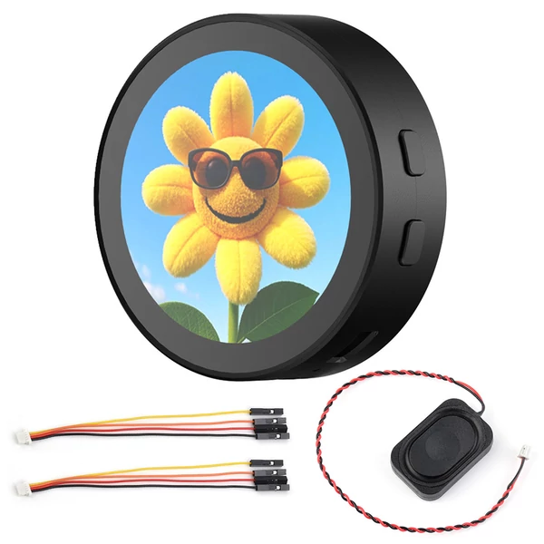 Waveshare ESP32-S3 1.85" LCD fejlesztőpanel, 360×360, 240MHz, Wi-Fi & Bluetooth, AI hangvezérlés