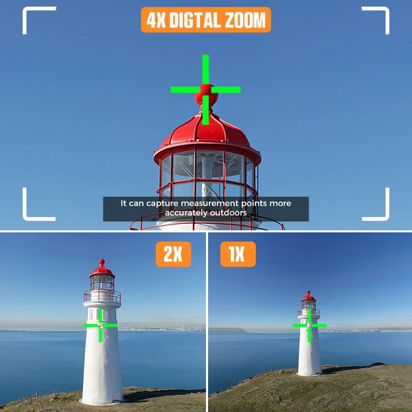 CIGMAN CD-120G Lézeres Távolságmérő – 4x Zoom Kamera, Bluetooth, 120m/393ft hatótáv, ±1,5mm pontosság, képmentés, iOS/Android app szakembereknek