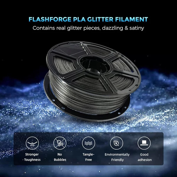 Flashforge Galaxy PLA 3D nyomtató filament 1kg - Galaxis Szürke
