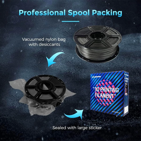 Flashforge Galaxy PLA 3D nyomtató filament 1kg - Galaxis Szürke