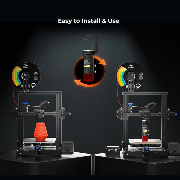 Creality 24V 10W lézermodul vezérlődoboz készlet Ender-3/CR-10 Mini és Neo, S1 3D nyomtatókhoz