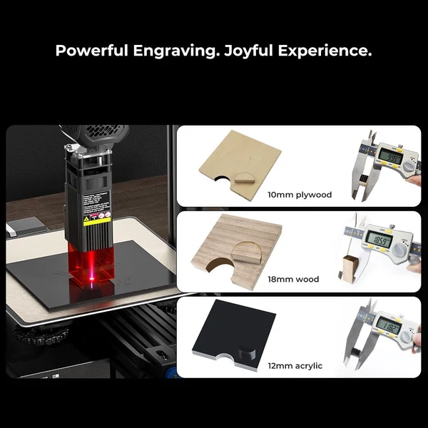 Creality 24V 10W lézermodul vezérlődoboz készlet Ender-3/CR-10 Mini és Neo, S1 3D nyomtatókhoz