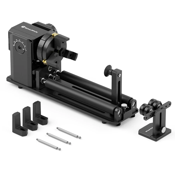 SCULPFUN RA Pro Max 4 az 1-ben lézeres forgatómodul hengerek és szabálytalan alakú tárgyak gravírozásához