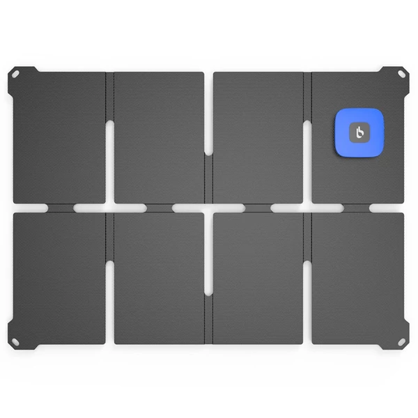 BigBlue P25 25W hordozható napelemes töltő, USB-A/USB-C, IP68 vízálló, telefonhoz, tablethez, powerbankhoz, túrázáshoz