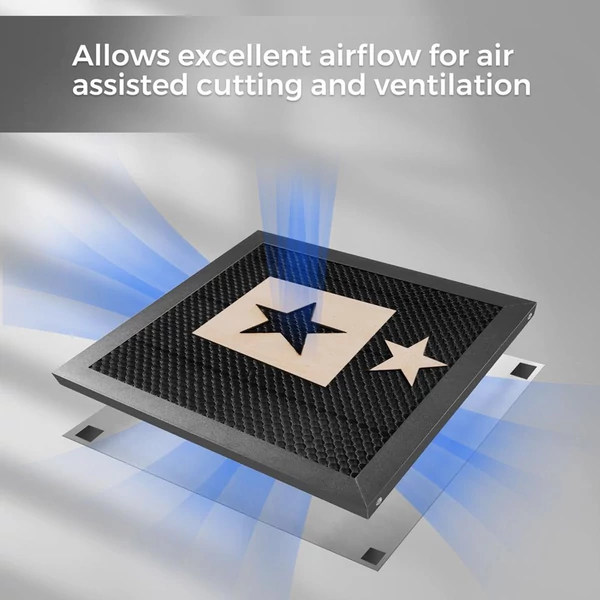 TWO TREES: 400x400 mm lézervágó méhsejt alaplap