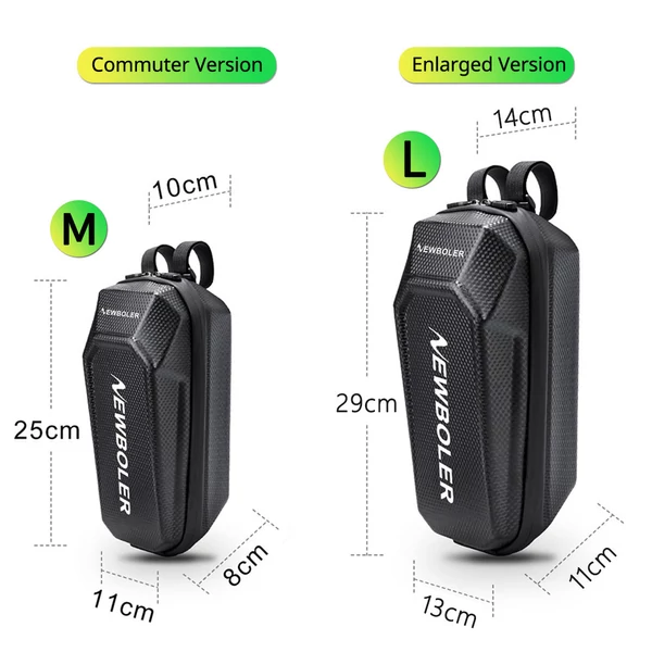 NEWBOLER BAG239 5L elektromos roller táska, vízálló EVA kormánytáska nagy kapacitással töltőhöz, telefonhoz, kulcshoz