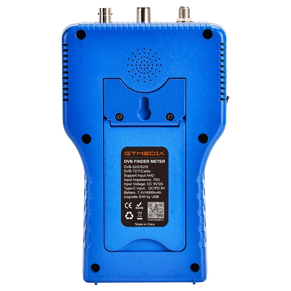GTMEDIA V8 Finder PRO 2 műholdkereső és jel analizátor, DVB-S2X/S2/S, DVB-T2/T, DVB-C, ATSC-C támogatással