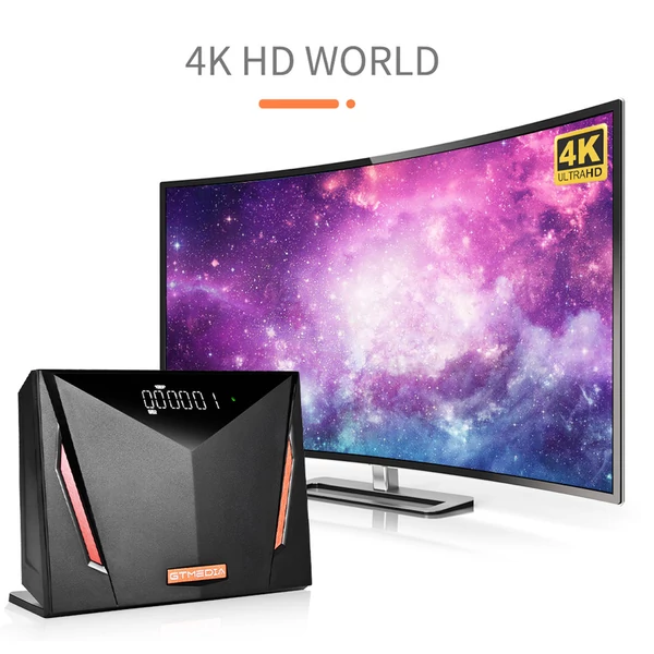 GTMEDIA V8 UHD 4K műholdvevő, DVB-S/S2/S2X, DVB-T/T2/ISDB-T/Kábel/ATSC, beépített WiFi, CA kártya támogatás