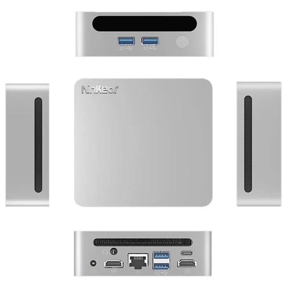Ninkear N4 Mini PC, AMD Ryzen 5 4600H, 16GB RAM, 512GB SSD, 8K/4K kijelző, WiFi 6, Bluetooth 5.2