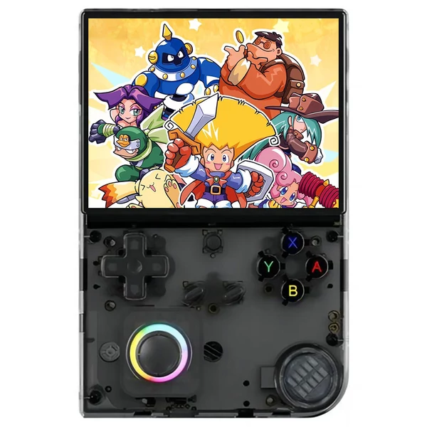 ANBERNIC RG40XXV retro játékkonzol, 13000+ játék, 32GB+128GB, 4" IPS kijelző, WiFi, Bluetooth, 6 óra üzemidő - Fekete