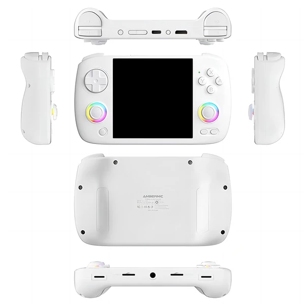 ANBERNIC RG CubeXX játékkonzol 32GB+64GB, 5000+ játékkal, 3.95” IPS kijelző, WiFi, Bluetooth, RGB fény - Fehér