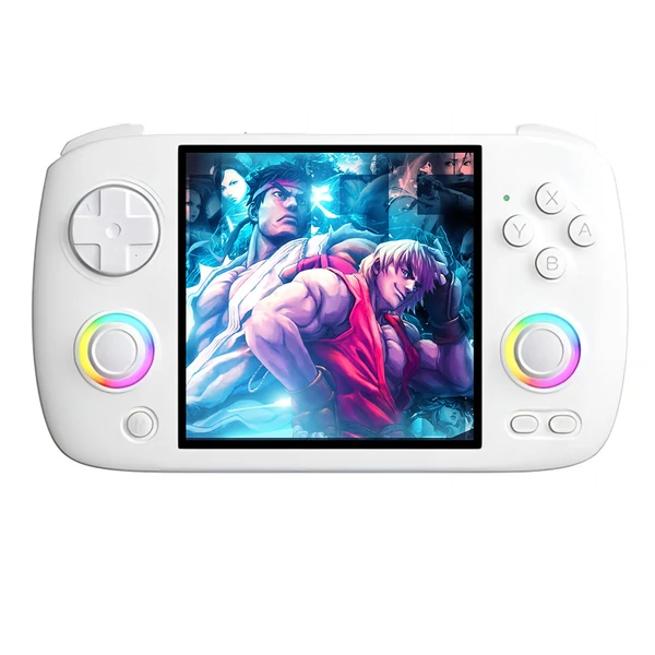 ANBERNIC RG CubeXX játékkonzol 32GB+64GB, 5000+ játékkal, 3.95” IPS kijelző, WiFi, Bluetooth, RGB fény - Fehér