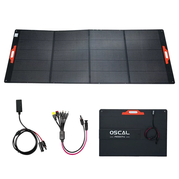 Blackview Oscal PM400 Pro 400W hordozható, összecsukható napelem – ≥23% hatékonyság, IP67 védelem