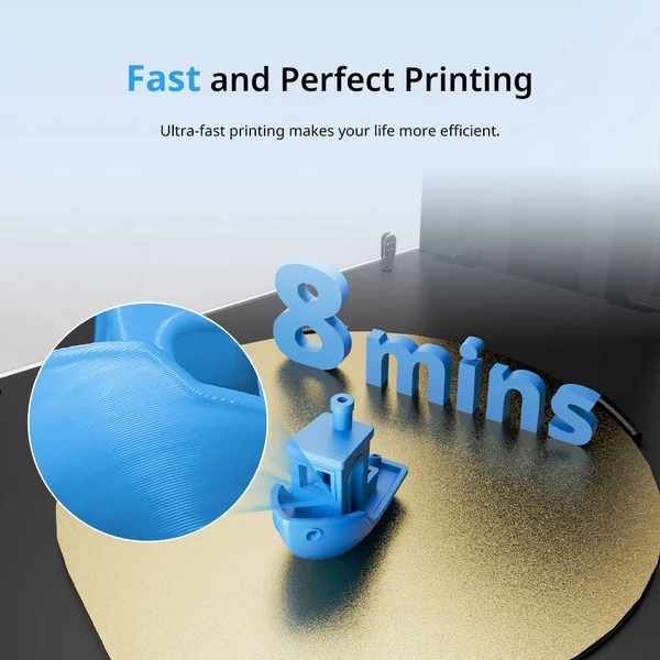 FLSUN T1 Pro 1000mm/s Ultragyors Delta 3D nyomtató, 260×260×330mm, CPAP turbó ventilátor, AI érzékelés, 300℃ magas hőfokú hotend