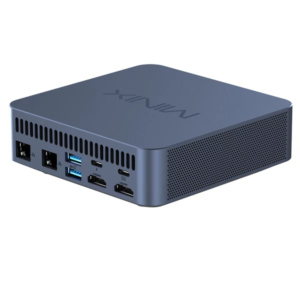 MINIX N512 Mini PC, Intel Core i5-12600H (12 mag, 4.5GHz), 16GB DDR5 RAM, 512GB SSD, 3 kijelzős Thunderbolt, WiFi 6, BT 5.2, 2.5G LAN