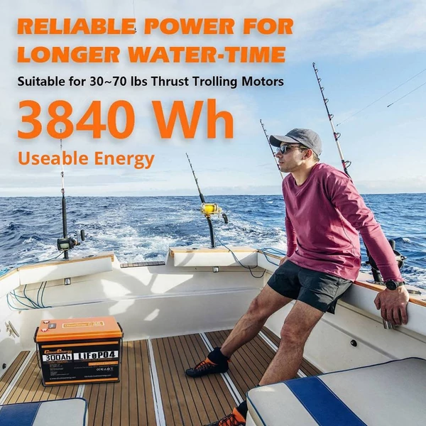 Cloudenergy 12V 300Ah LiFePO4 akkumulátor csomag - 3840Wh tartalékáram, 6000+ ciklus, 200A BMS, sorba/párhuzamosan, RV, hajó, napelem, off-grid