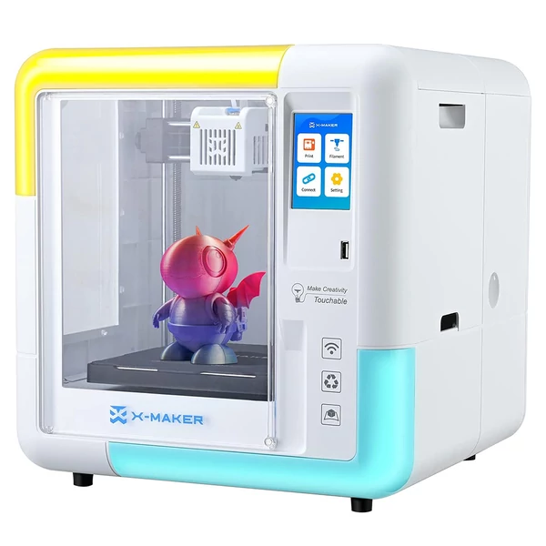 AOSEED X-MAKER gyerek és kezdő 3D nyomtató, gyors nyomtatás, automata szintezés, Wi-Fi, halk működés, PLA/ABS, 150×150×150mm