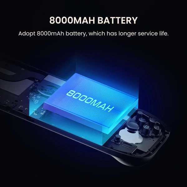AYN Odin 2 Portal hordozható játékkonzol – 7" 120Hz OLED érintőkijelző, 16GB RAM, 1TB tárhely, Android 13, 8000mAh akkumulátor - fekete