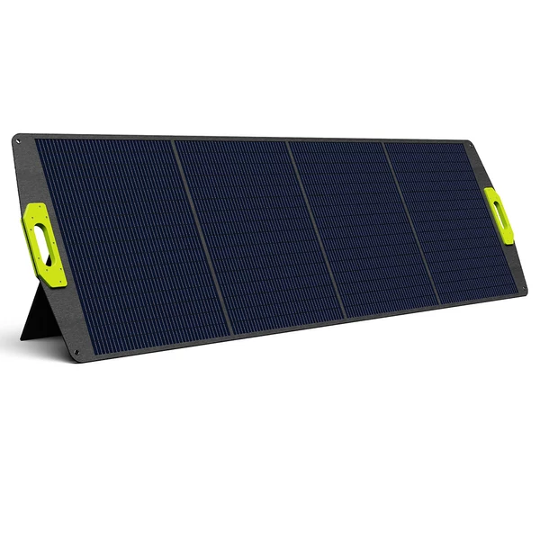 FOSSiBOT SP200 (Új) 200W összecsukható napelem, 23,4% hatékonyság, ETFE bevonat, állítható támasz, otthonra, lakóautóhoz, kempinghez, áramszünetre – Zöld