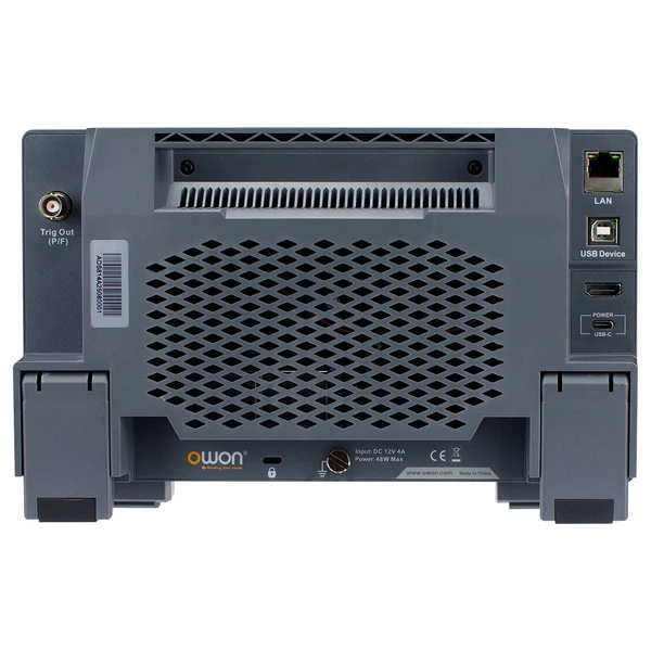 OWON ADS812A digitális oszcilloszkóp – 7" érintőképernyő, 12 bites pontosság, 100 MHz, 2 csatorna, 1,25 GSa/s, 50 M memória, nagy felbontás